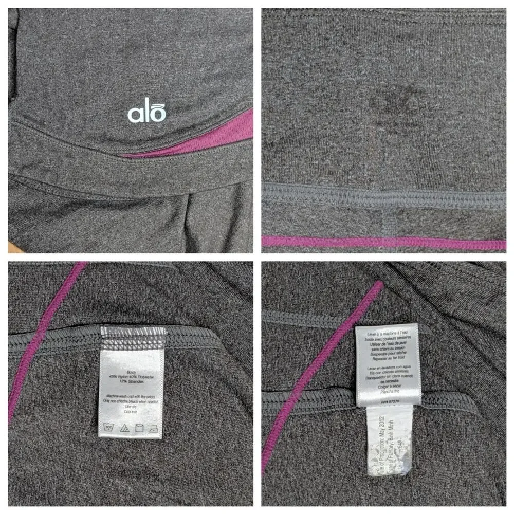 Alo Yoga Gray Capri Leggings - Size S (approximate - see measurements)